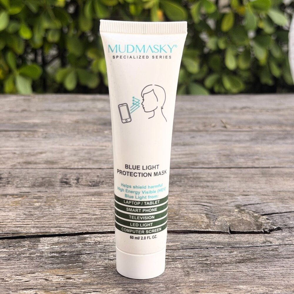 Mudmasky Blue Light Protection Mask HEV Protection 2 oz Full Sz Sealed